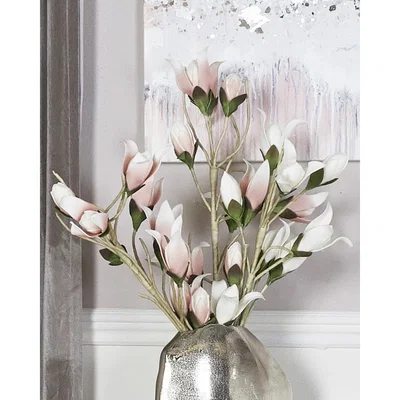 Teddy Beau Deco Home Pink Foam Single Stem Flower Buds