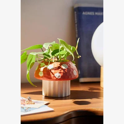 Urban Outfitters Red Mushroom Planter - Red ALL at Urban Outfitters