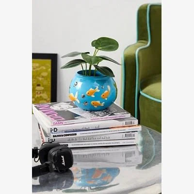 Urban Outfitters Fish Bowl Planter - Blue ALL at Urban Outfitters