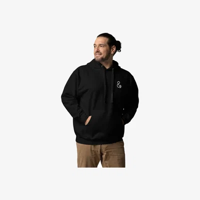 Wolf & Badger Black Cactus Slow Sundays Running Club Cotton Blend Hoodie - Men | Extra Large | Anchor & Crew