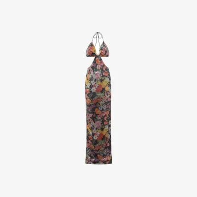 Wolf & Badger Women's Wildflower Dress Black | Extra Small | Luna B