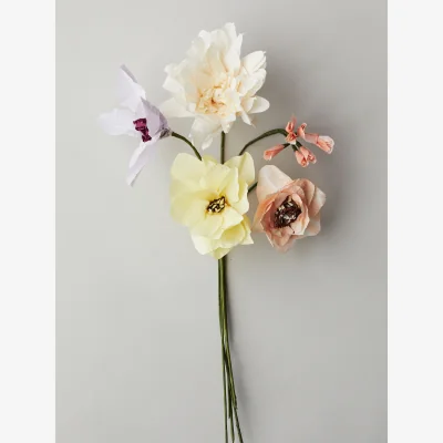 Westwing Handmade Artificial Flower Bouquet Pastel