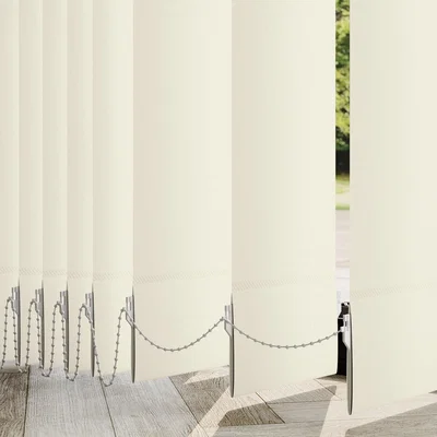 Dunelm Rianna Made to Measure Vertical Blind Cream