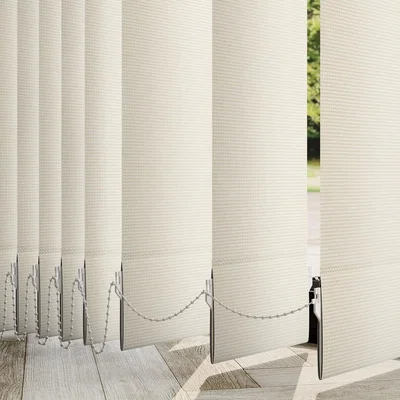 Dunelm Azure Made to Measure Vertical Blind Cream