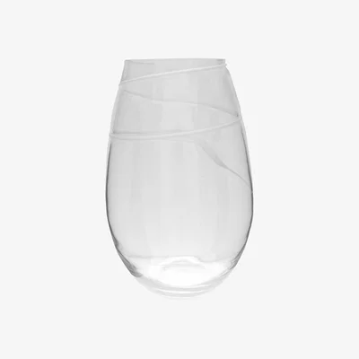 Amara Linea White Swirl Vase
