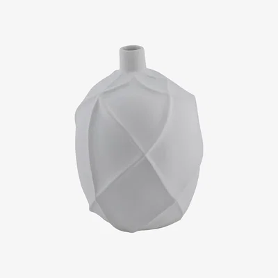 Amara Light & Living - Ventano Vase Deco - Ceramic Matt White