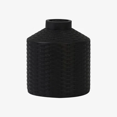 Amara Light & Living - Wick Vase Deco - Matte Black - Low