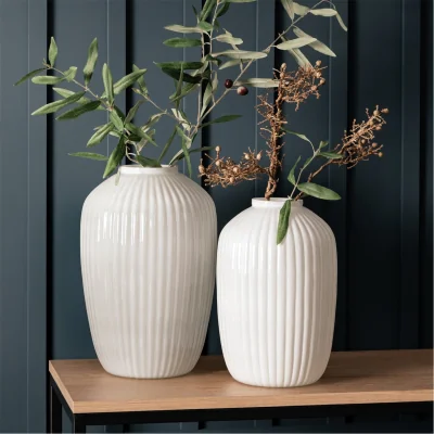 Amara Fjord Vase Medium White 210x210x305mm