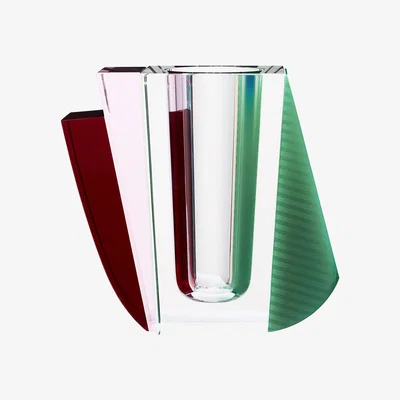 Amara Reflections Copenhagen - Raleigh Vase - Teal/Wine