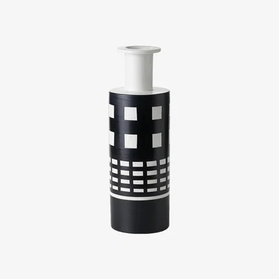 Amara Bitossi - Rocchetto Vase By Ettore Sottsass - Black/White