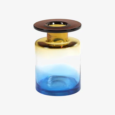 Amara Serax - Wind & Fire Jar Vase - Blue/Amber - Medium