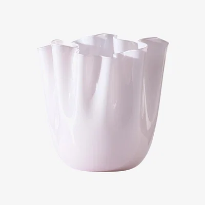 Amara Venini - Fazzoletti Opalino Vase - Medium - Cipria Pink