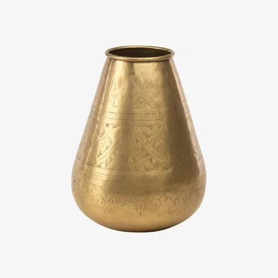 Amara Nkuku - Nami Brass Pot - Tapered