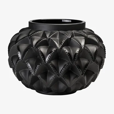 Amara Lalique - Languedoc Vase - Black - Small