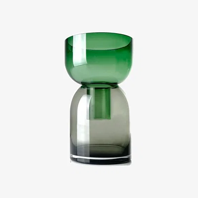 Amara Cloudnola Flip Vase Green & Grey - Medium