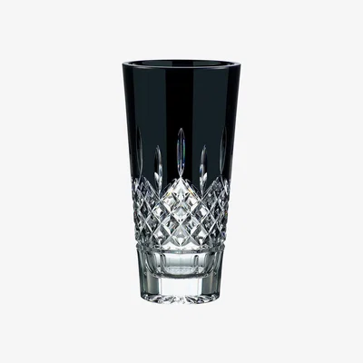Amara Waterford - Lismore Vase - Black - Small