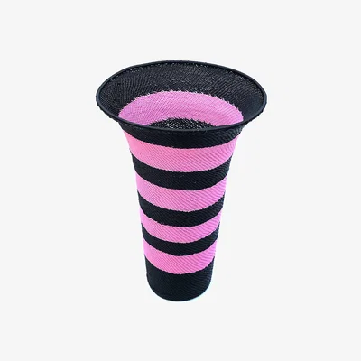 Amara Lisa Todd Designs - Imabli Wirework Vase - Pink & Black