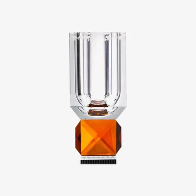 Amara Reflections Copenhagen - Ohio Crystal Vase - Orange
