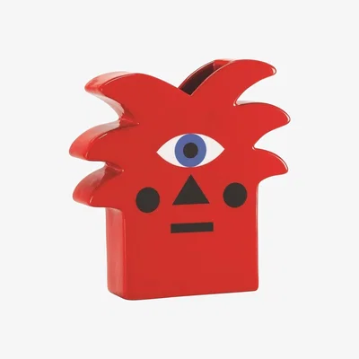 Amara Oggian Red Palm Vase
