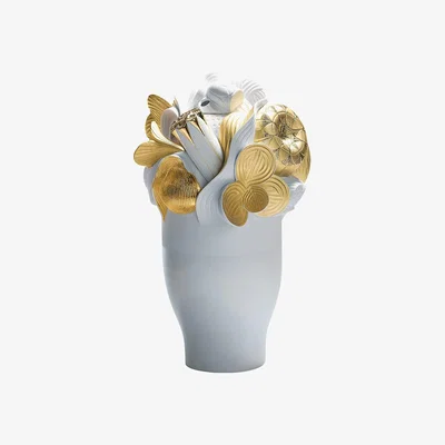 Amara Lladró - Naturofantastic Vase - Golden