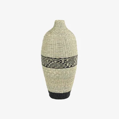 Amara Light & Living - Waipen Vase Deco - Black/Natural