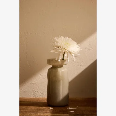Anthropologie Solai Mouth-Blown Glass Vase