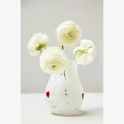 Anthropologie The Icon Confetti Glass Vase