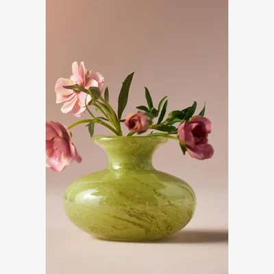 Anthropologie Bristol Soda Glass Bud Vase