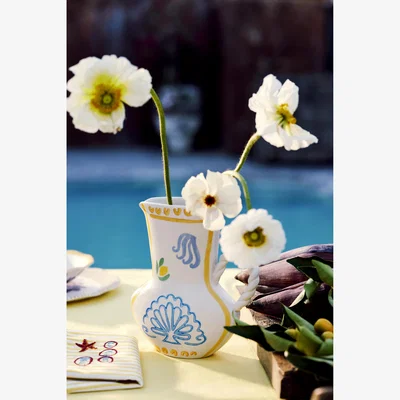 Anthropologie Dimitria Stoneware Vase