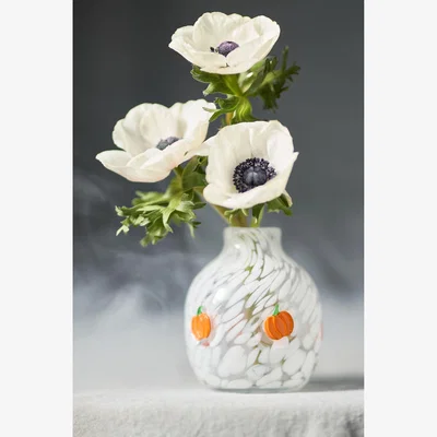 Anthropologie The Spooky Icon Confetti Glass Vase