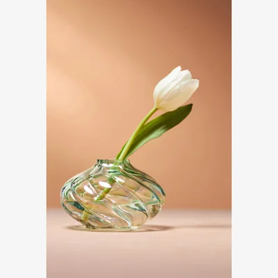 Anthropologie Corinne Twisted Glass Vase