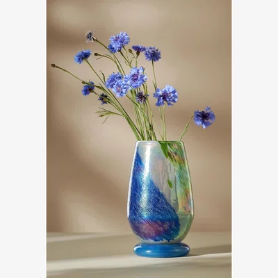Anthropologie Laney Cheena Glass Vase