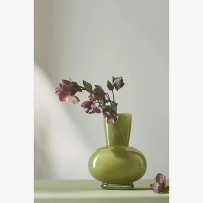 Anthropologie Powder Colour Glass Vase