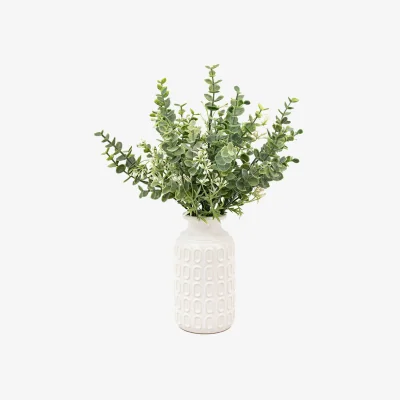 Arighi Bianchi Retro Vase with Eucalyptus