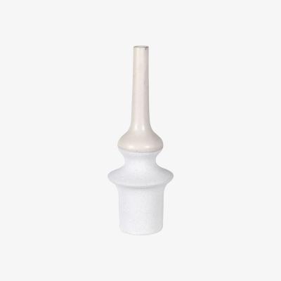 Barker and Stonehouse Low Shaped White Vase Ceramic | Barker & Stonehouse
