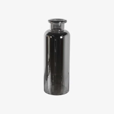 Barker and Stonehouse Medium Smoked Silver Vase, Glass