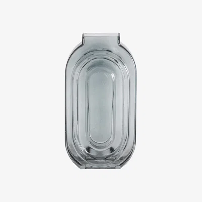 Barker and Stonehouse Deco Grey Vase Glass | Barker & Stonehouse