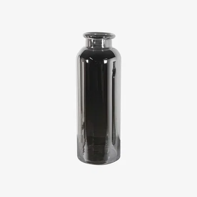 Barker and Stonehouse Large Smoked Silver Vase, Glass