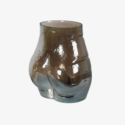 Barker and Stonehouse Brown Glass Form Vase | Barker & Stonehouse