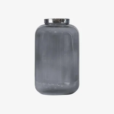 Barker and Stonehouse Small Smoked Vase Grey