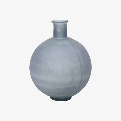 Barker and Stonehouse Oversized Matt Recycled Vase, Blue | Barker & Stonehouse