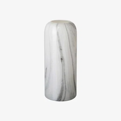 Barker and Stonehouse Grey Marbled Vase White