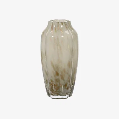 Barker and Stonehouse Tall Milky Vase, Neutral Glass | Barker & Stonehouse