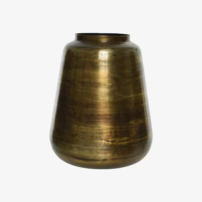 Barker and Stonehouse Antique Brass Vase, Gold Metal | Barker & Stonehouse