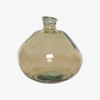 Barker and Stonehouse Natural Round Vase, Neutral Glass | Barker & Stonehouse