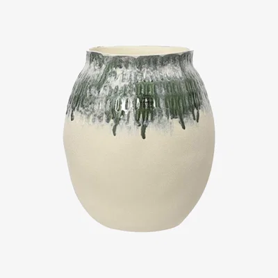 Barker and Stonehouse Green Glazed vase Ceramic | Barker & Stonehouse