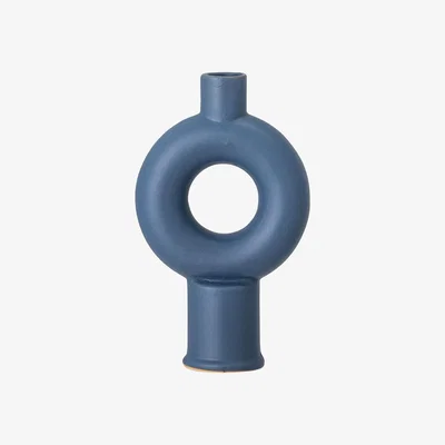 Barker and Stonehouse Blue Ring Vase Stoneware | Barker & Stonehouse