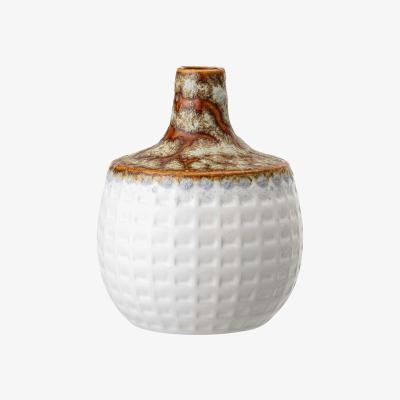 Barker and Stonehouse Squares Stoneware Vase, White | Barker & Stonehouse