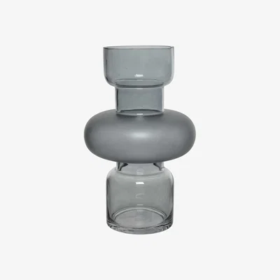 Barker and Stonehouse Grey Bulb Vase Glass | Barker & Stonehouse