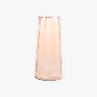 Barker and Stonehouse Blush Fluted Glass Vase, Pink | Barker & Stonehouse